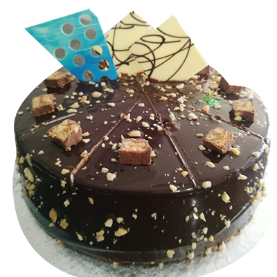 "Round shape Snickers Cake -1 Kg (Express Delivery) - Click here to View more details about this Product